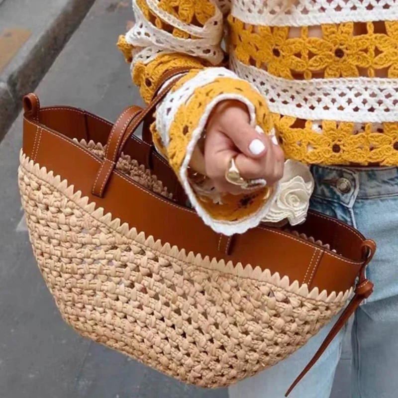 Luxury Raffia Straw Tote Bag,F - Women Bags On Sale review and price