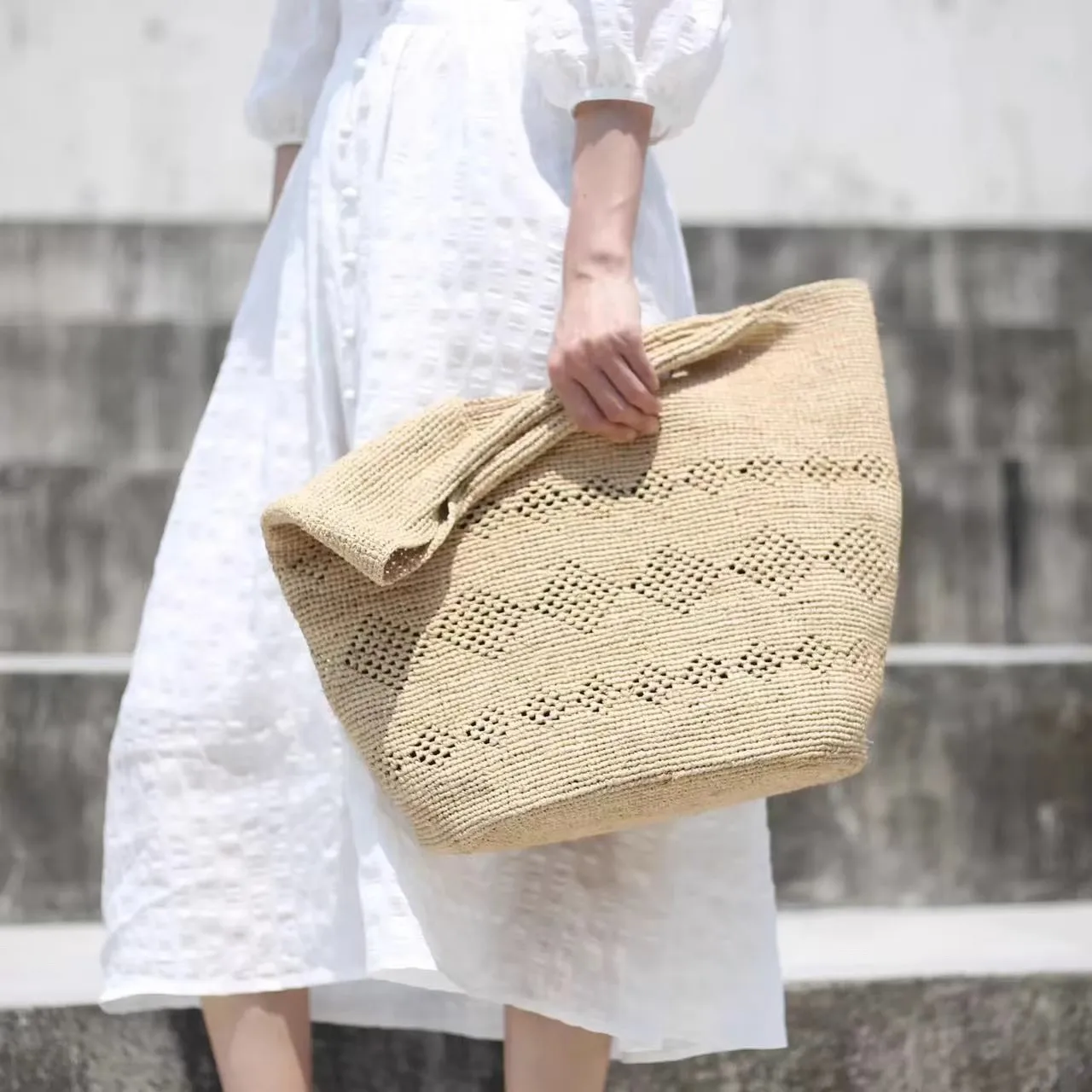 Fashion Casual Large Capacity  - Women'S Raffia Bags review and price